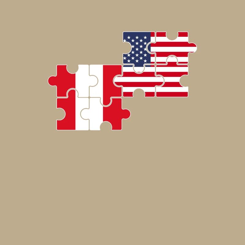 Peru USA Flag American Peruvian