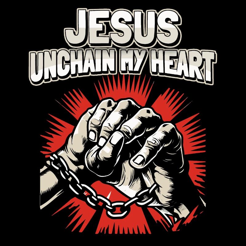 Jesus Christus, christlicher Spruch, Vintage Stil