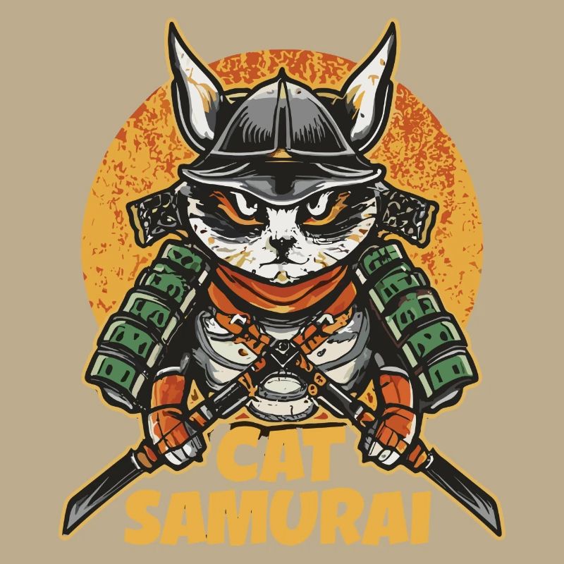 Chat samouraï
