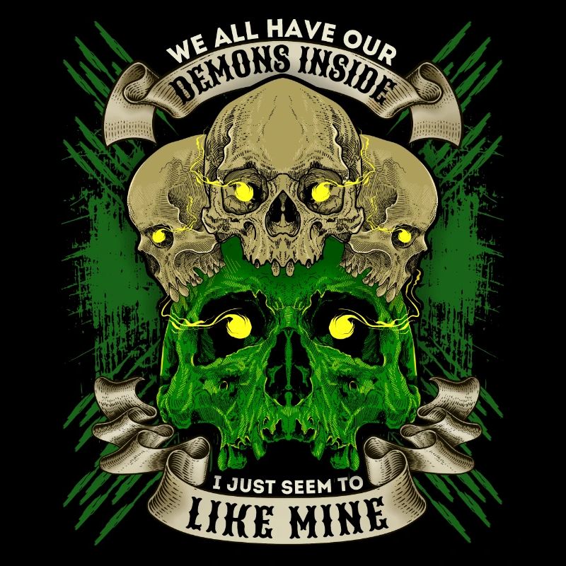 Totenköpfe, Skull, lustiger Spruch, Totenschädel