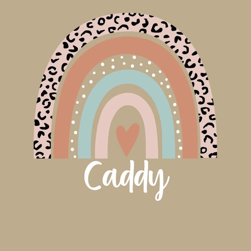 Caddy Rainbow Leopard Funny Caddy Appreciation