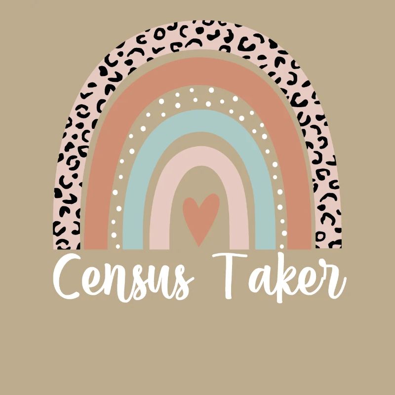 Census Taker Rainbow Leopard Funny Census Taker