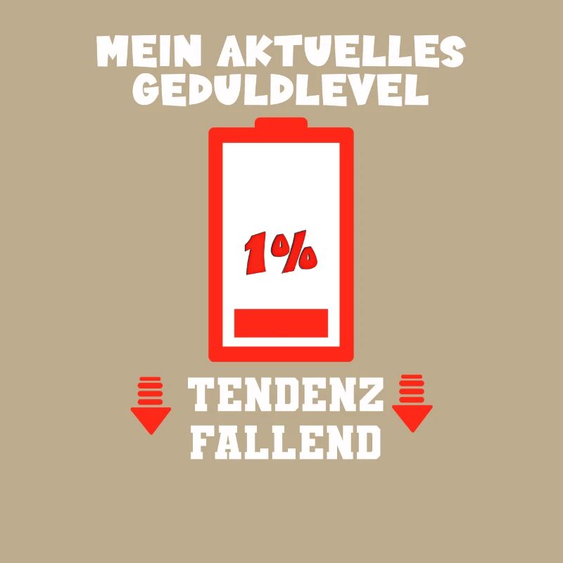 Mein aktuelles Geduldlevel 1% Tendenz fallend