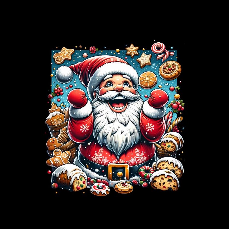 Drôle de Père Noël aime grignoter - Biscuits