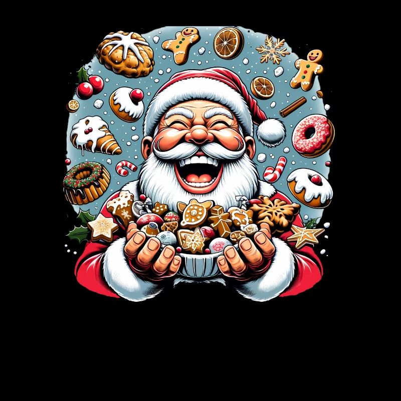 Drôle de Père Noël aime grignoter - Biscuits
