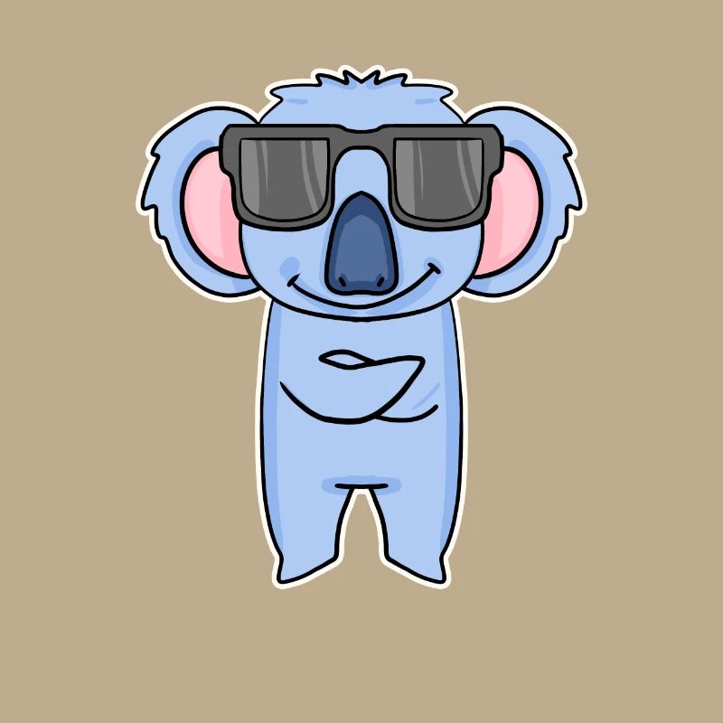 Koala mit Brille