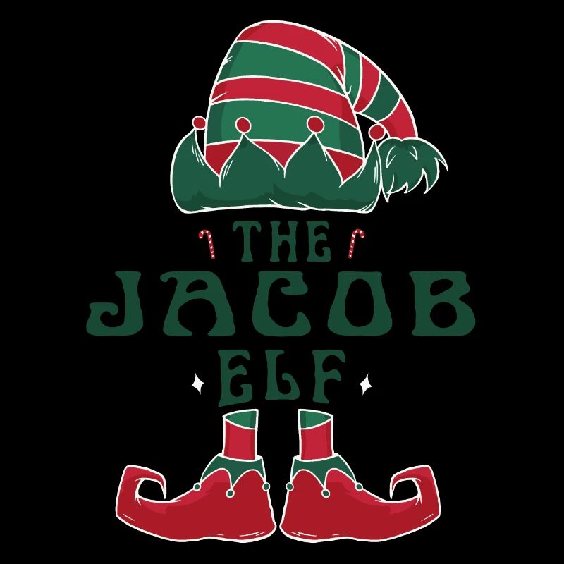 Jacob Elf Personalized Name Christmas Family
