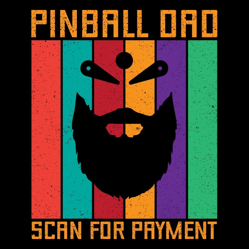 Pinball Dad Scan For Payment Retro Pinball Gift