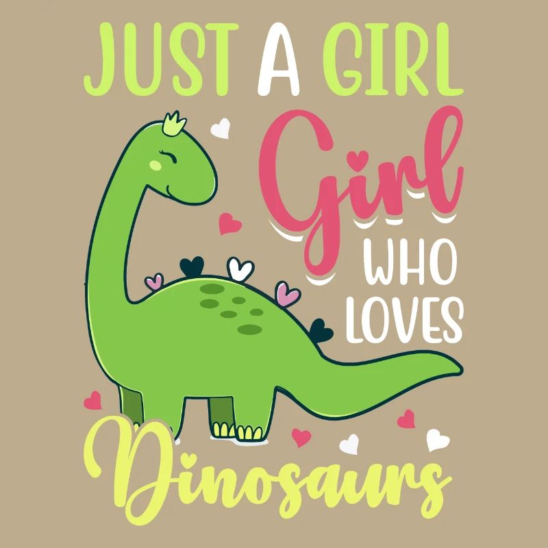 einfach ein Mädchen, das Dinosaurier liebt