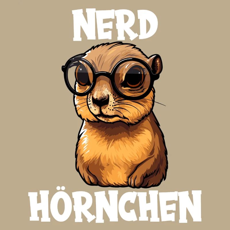 Nerdhörnchen Junge Jungen Erdhörnchen Nerdy Nerd