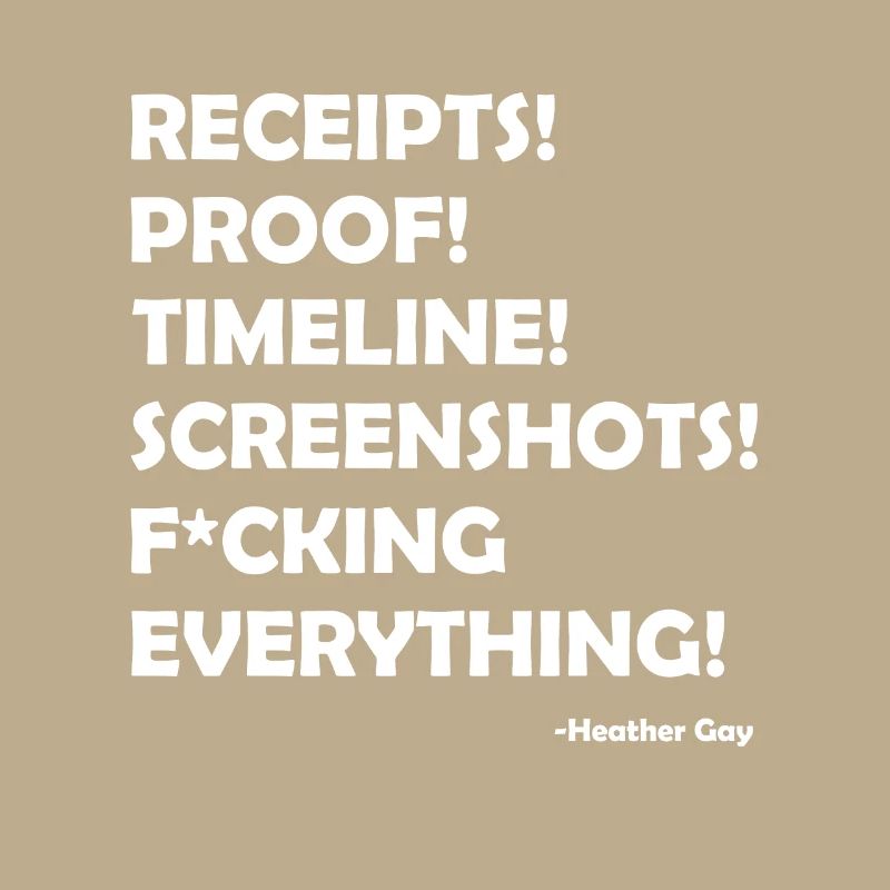 Receipts Proof Timeline Screenshots Everything