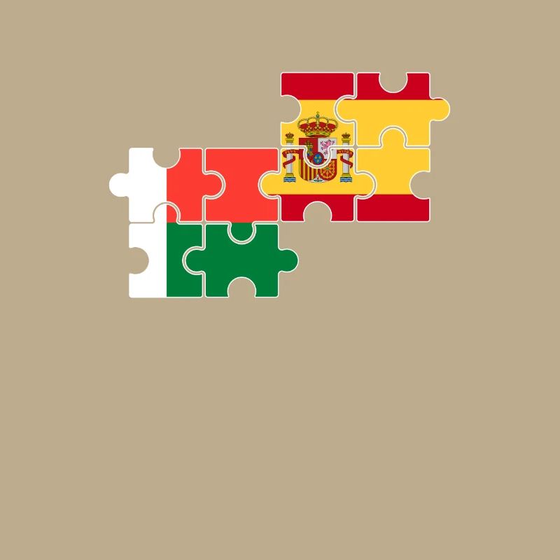 Madagascar Espagne Drapeau Espagnol Malgache