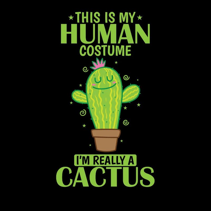 This is my Human Costume I'm really a Cactus