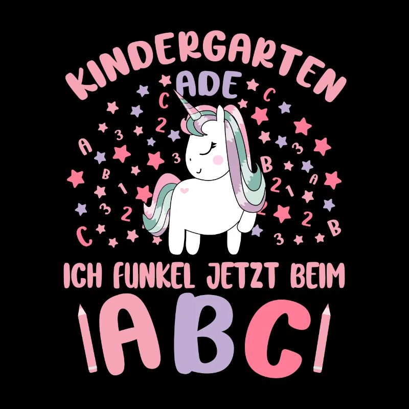 Bye Kindergarten Einhorn Kita Abgänger Mädchen