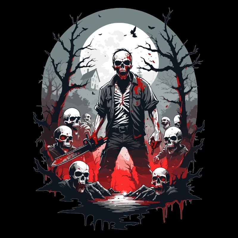 Squelette de zombie
