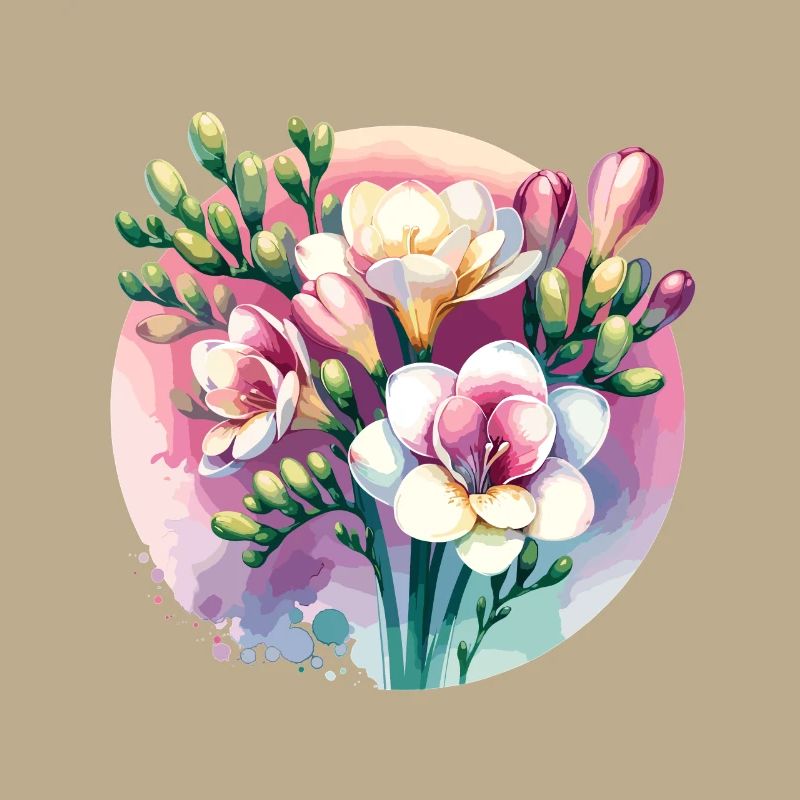 Freesia Drawn