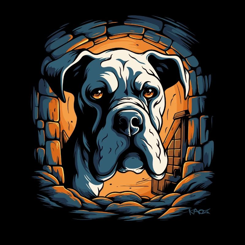 Le chien de donjon cool