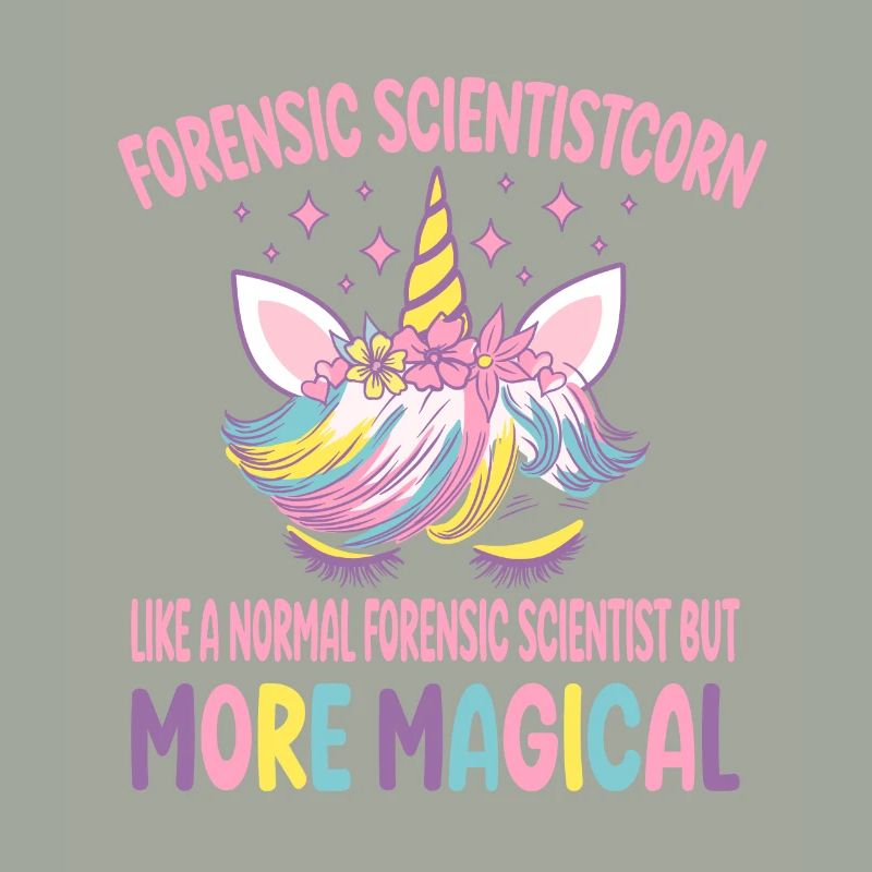 Forensic Scientistcorn Unicorn Scientist Gifts