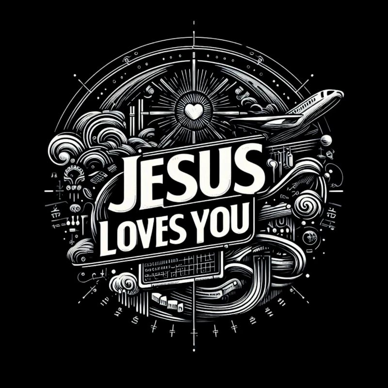 Jesus liebt dich – Kreisdesign