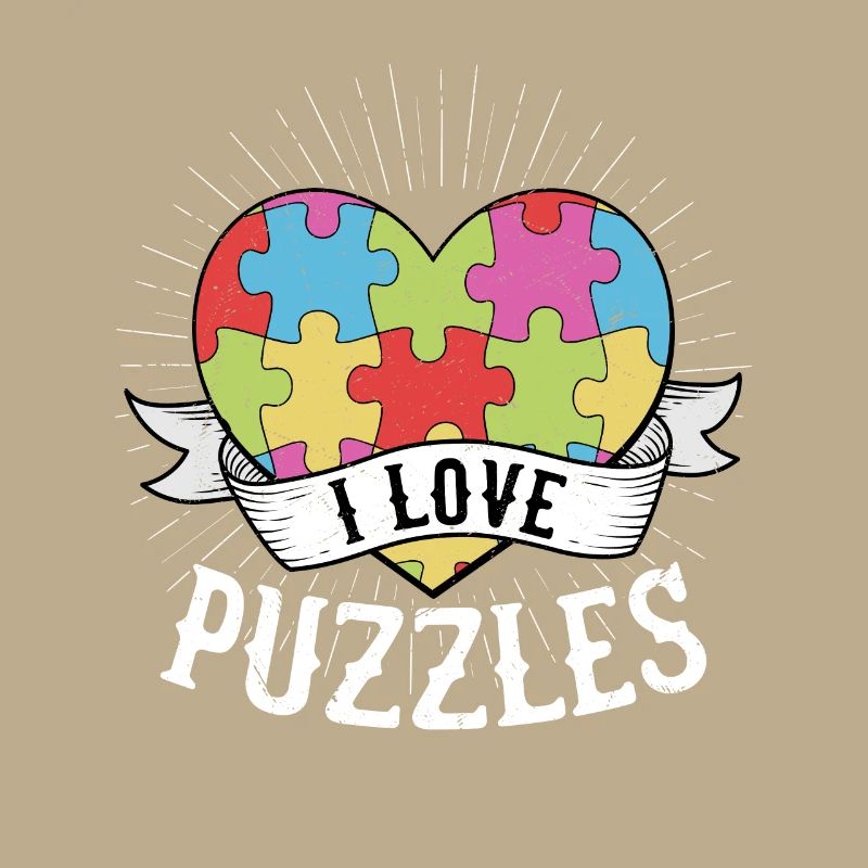 J’aime les puzzles pièce de puzzle