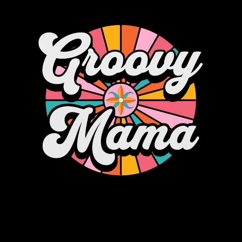 Retro Groovy Mama Mama Mama Mutter Vintage Sechziger Jahre