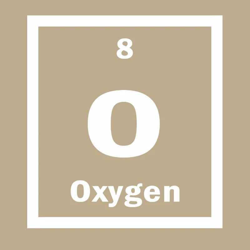 Oxygen O Periodic Table of Elements Science