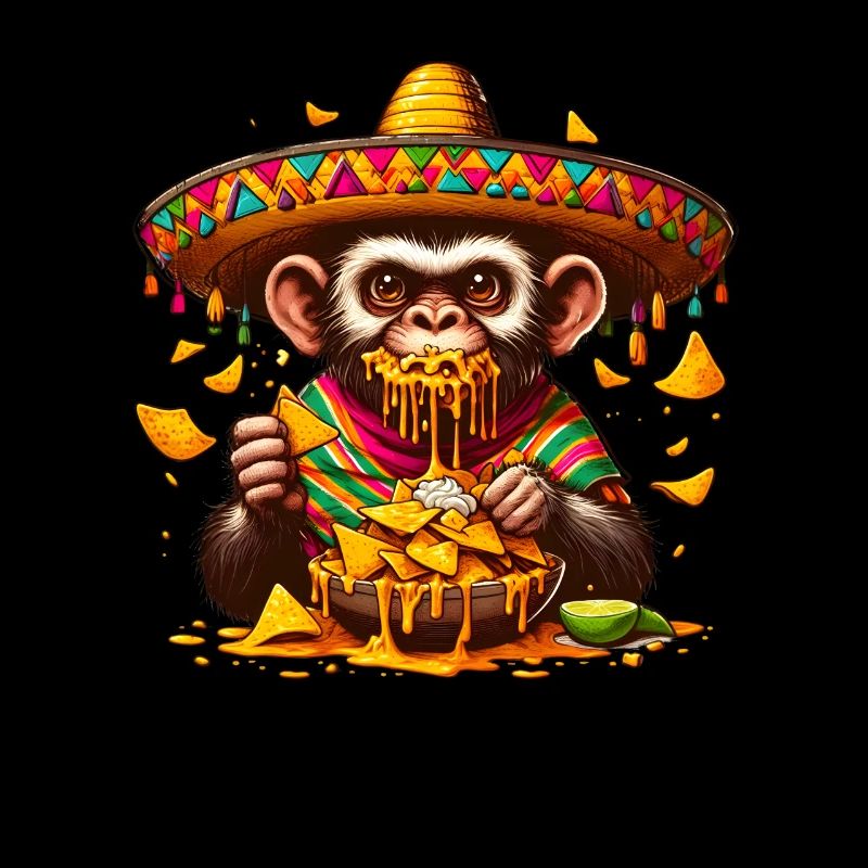Cinco de Mayo Monkey with Nachos