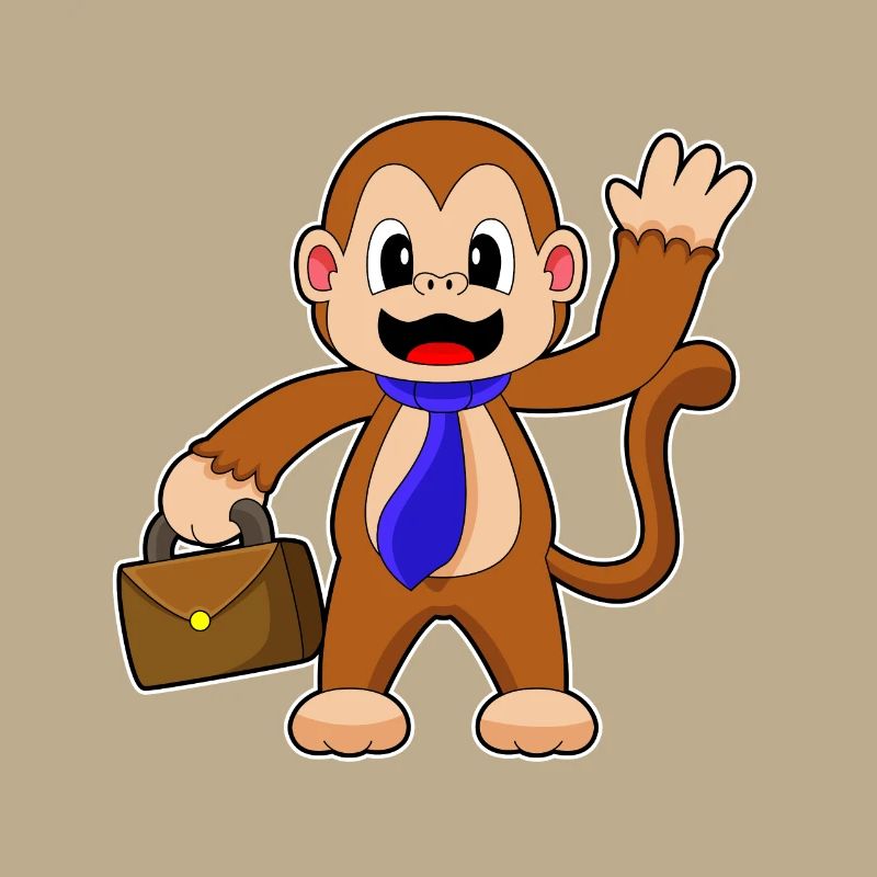 Monkey Entrepreneur Briefcase