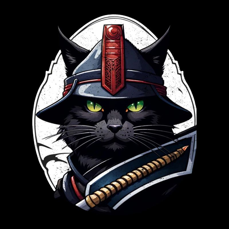 chat ninja - chaton samourai