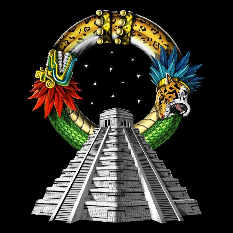 Antike aztekische Pyramide