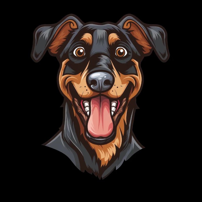 Beauceron Berger de Beauce Bas Rouge | Cartoon