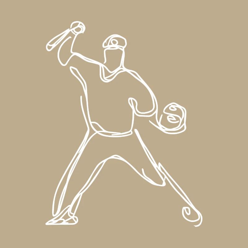 Baseball player sketch