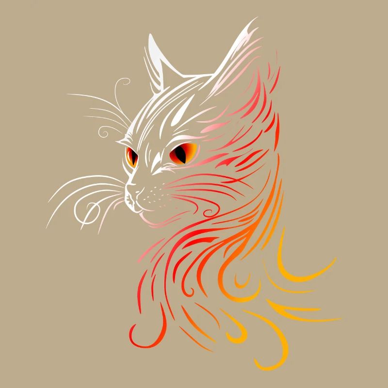 Chat à tête de chat