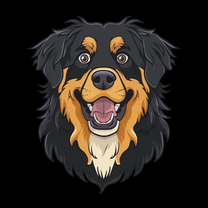 Hovawart Cartoon Artwork