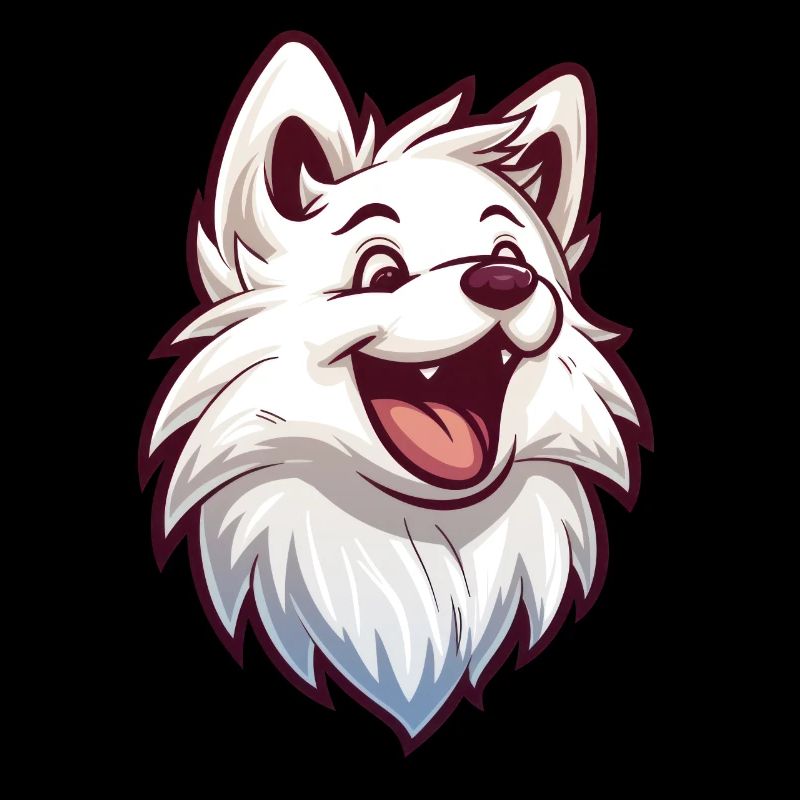 Japan Spitz | Japanese Spitz | Cartoon Artwork