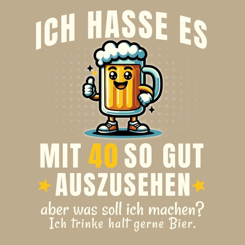 40 & Bier – Witziger Spruch