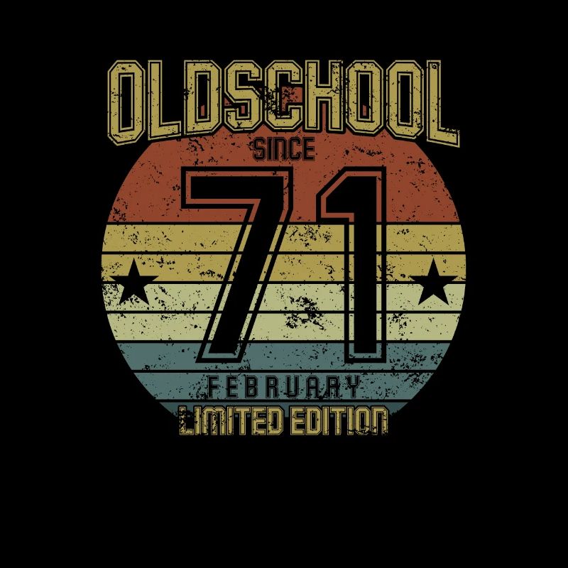 February 1971 - Geburtstag im Februar Oldschool