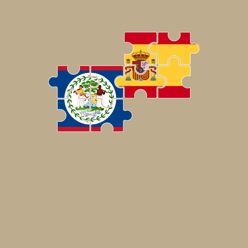 Belize Espagne Drapeau Belizer