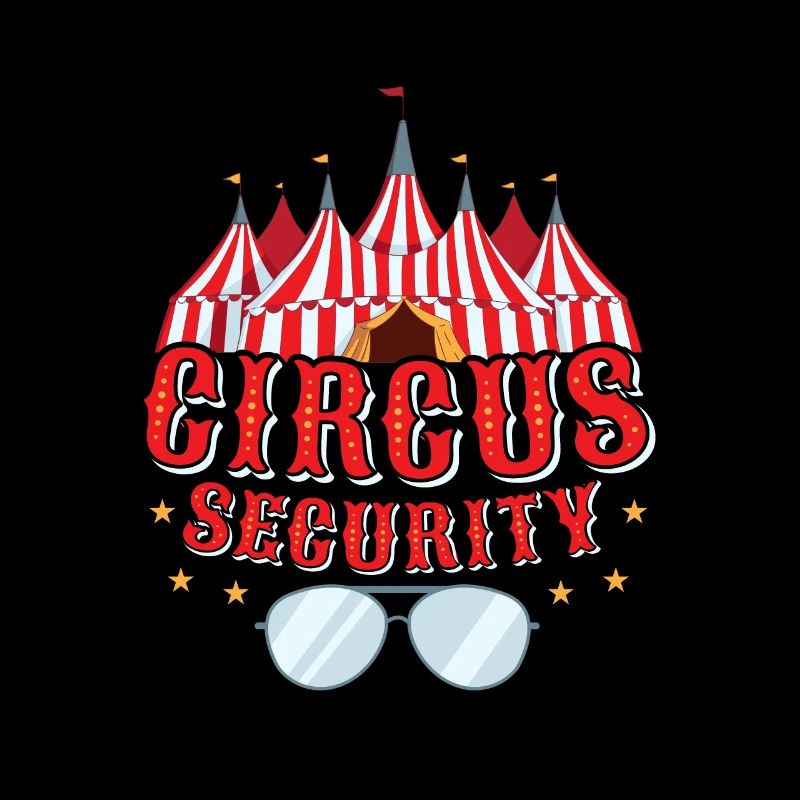 Fête costumée des numéros de sécurité de cirque