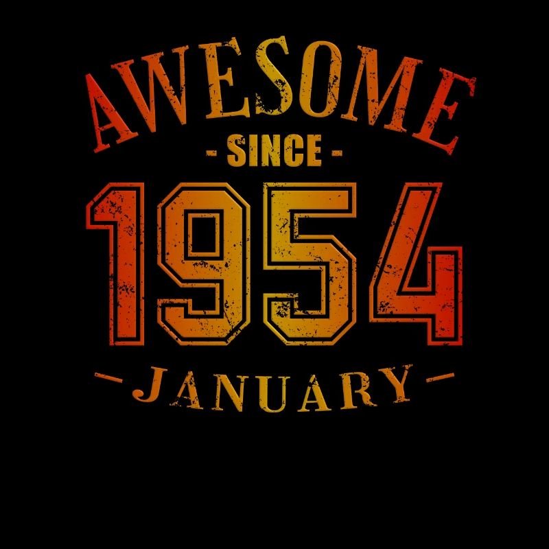 January 1954 - Birthday in January Awesome
