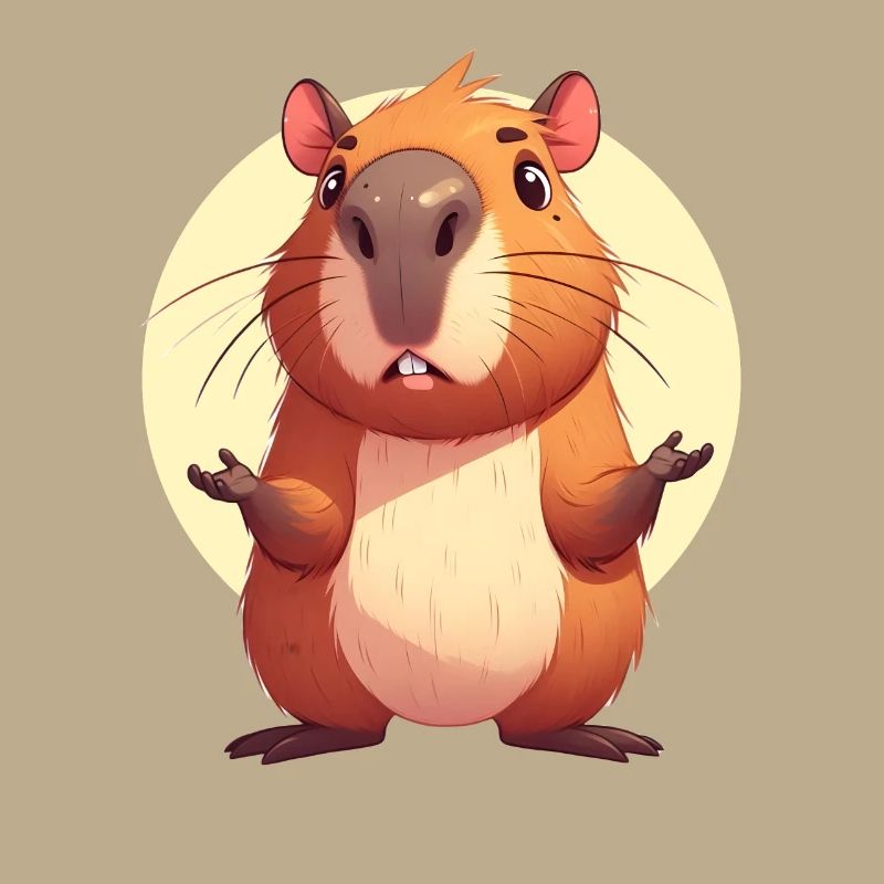 Capybara confus