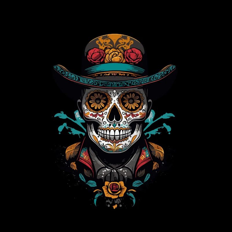 Dia De Muertos Mexico Sugar Skull Skull Design