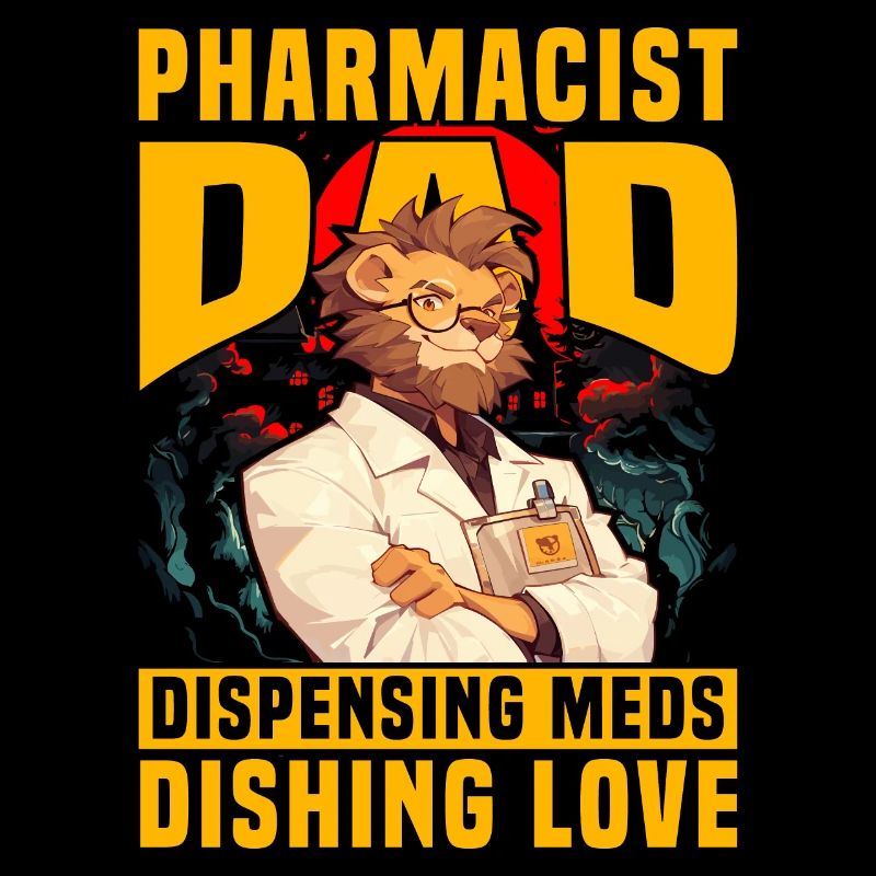 Pharmacist Dad dispensing meds dishing love