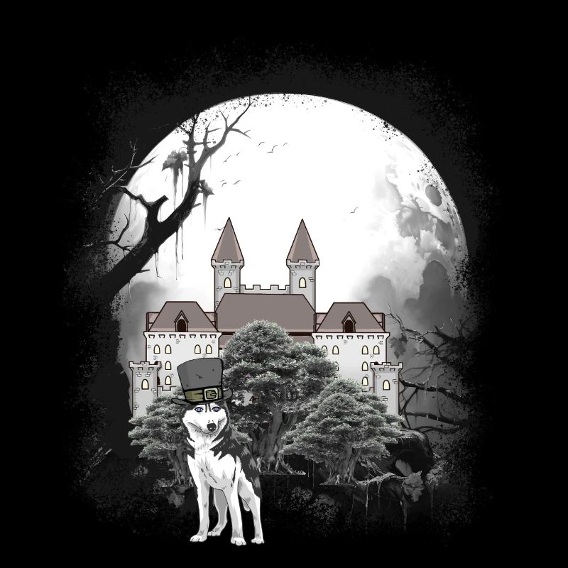 Mittelalter Schloss Wald Wölfe Märchen Wehrwolf