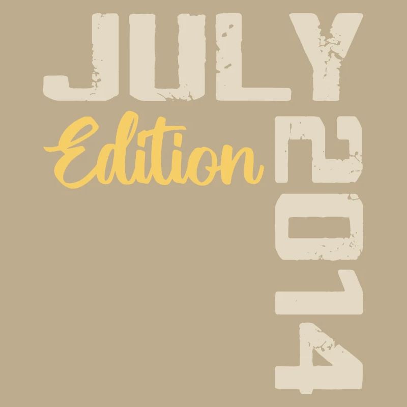 Juli 2014 Geburtstagsshirt Juli 2014