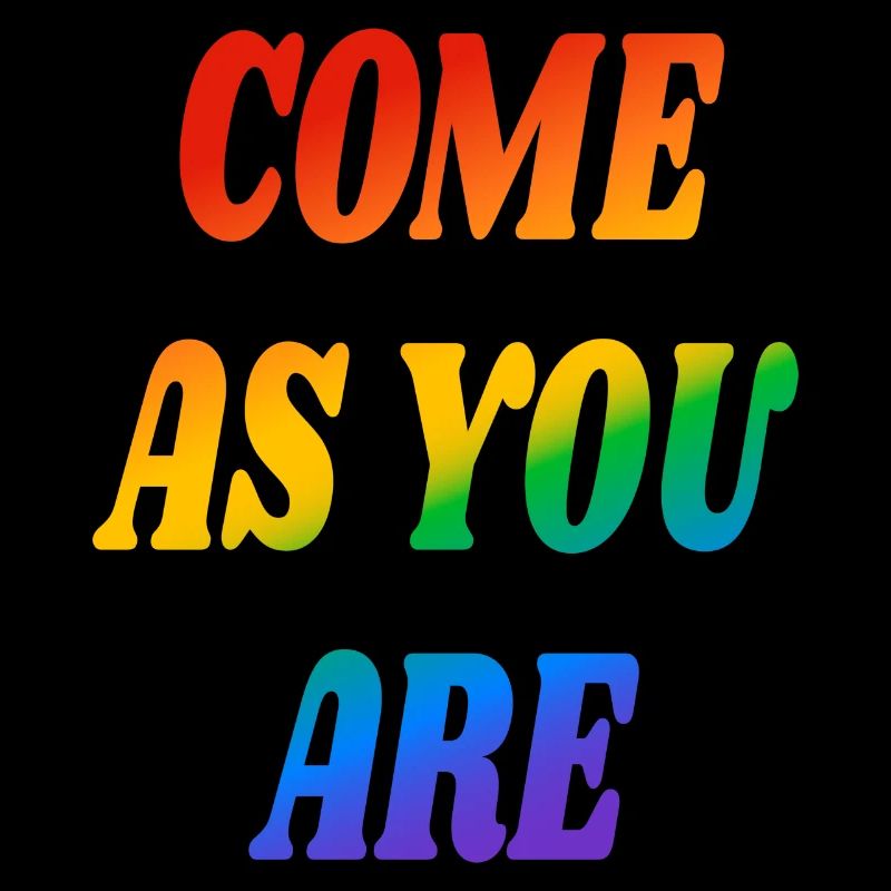 Komm, wie du bist LGBTQ-Pride-Slogan