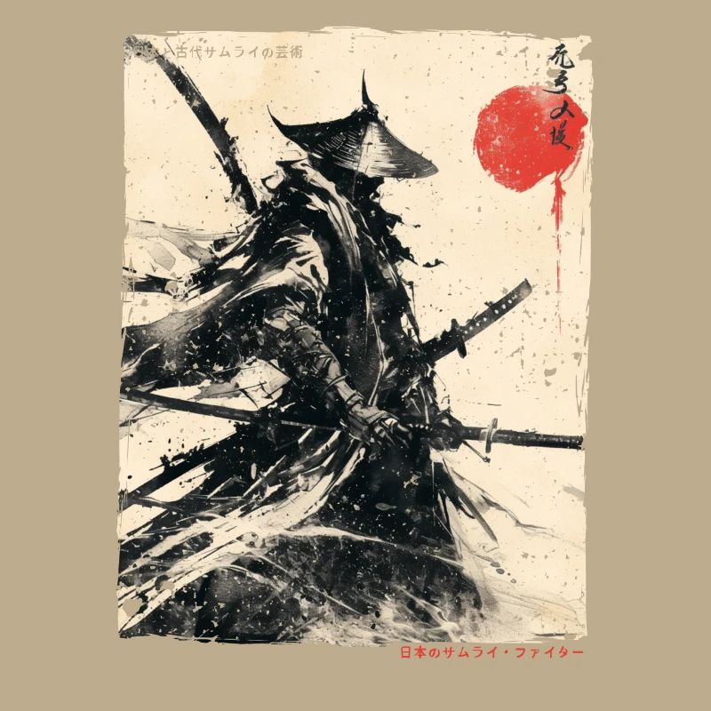 Samurai Fighter - Japanese Ukiyo-e Artwork