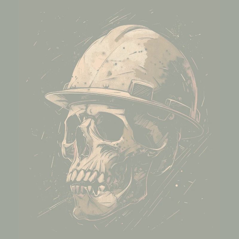 Skull Construction Worker