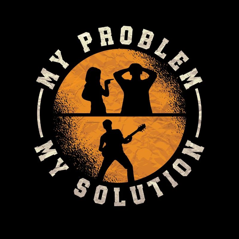 Rock N Roll My Problem My Solution Pictogram Dad