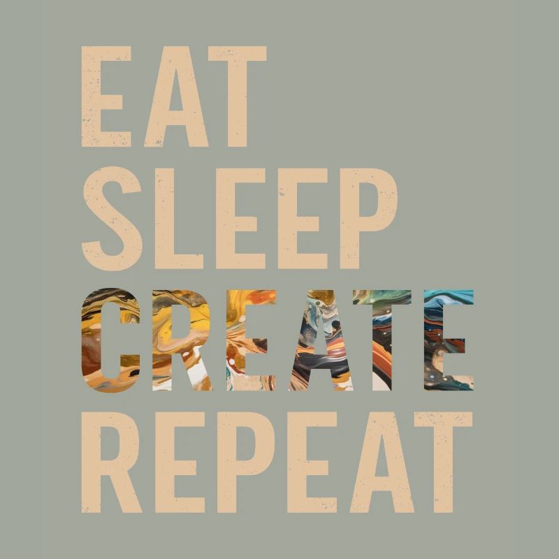 Artist Painter Eat Sleep Create Repeat Gift